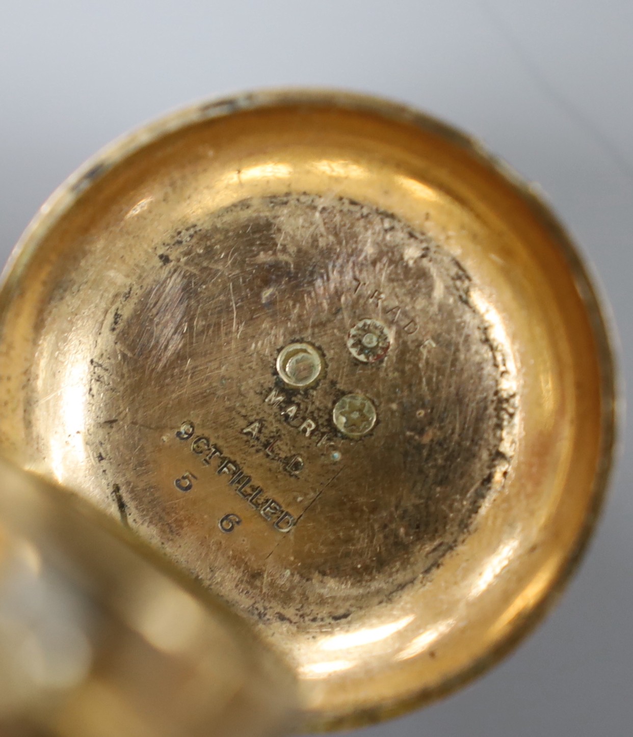 A gold plated sovereign case, together with a 9ct gold albert, 43cm, 37 grams.